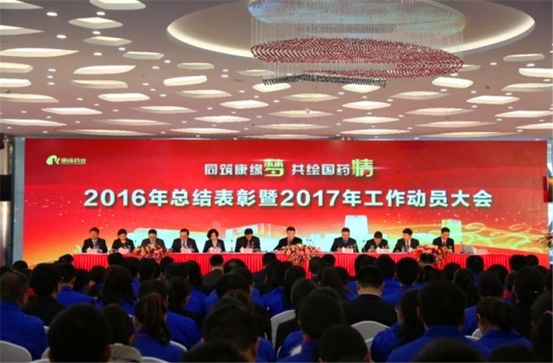 同筑28圈(NG)大舞台梦 共绘国药情——28圈(NG)大舞台药业举行2016年总结表彰暨2017年工作动员大会